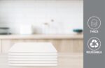 Dish Cloth Towels - White Dish Towel 15'' x 25'' - 100% Cotton Super Absorbent Kitchen Towels, Soft Reusable Cleaning Bar and Tea Towel Set (6 Pack, White) - Image 4